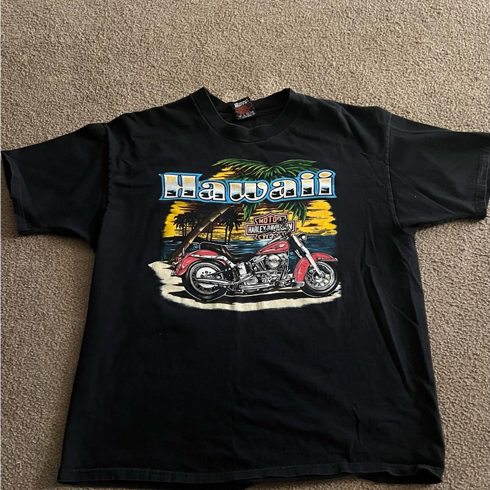 Harley-Davidson Black Hawaii Motorcycle Tee